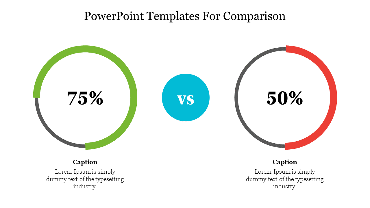 Best PowerPoint Templates For Comparison Slide PPT